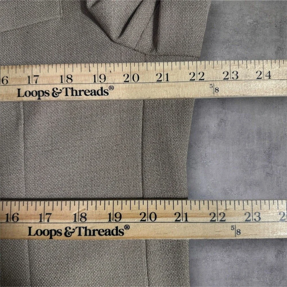 TOMMY HILFIGER Men’s Blazer Sport Coat 2-Button Jacket 44R Tan Beige Wool Blend